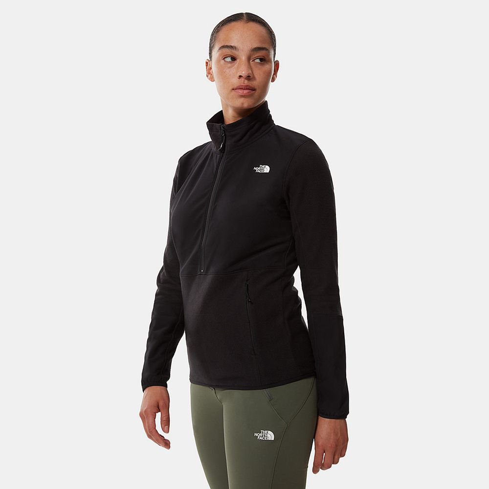 The North Face Fleece Womens Australia - The North Face Diablo Midlayer Quarter-Zip Black Hiking (DH